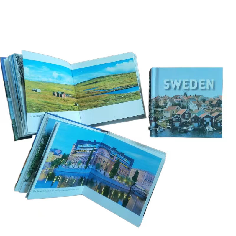 High-end fashion product book printing customize hardcover offset printing coated paper sewn binding