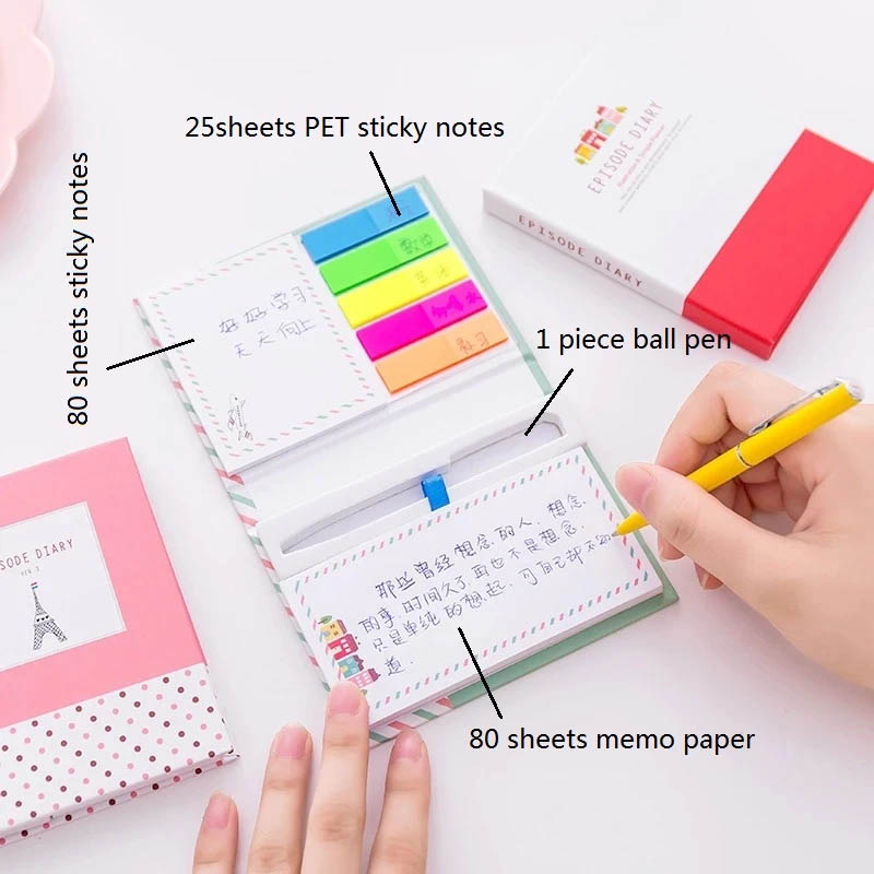 80 sheet memo paper notebook printing pocket diary notebook planner high quality custom notebook printing