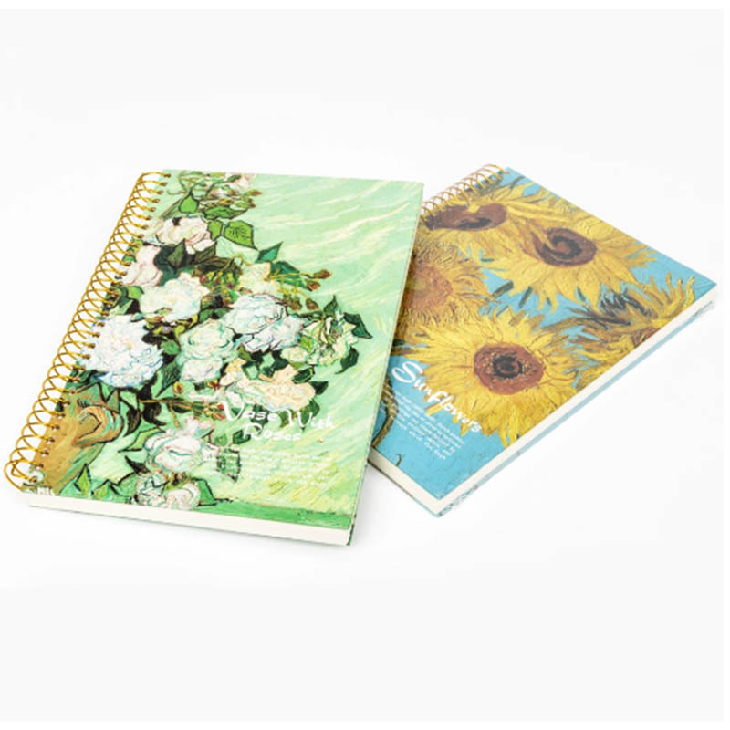 Spiral bound cute diary notebook high quality spiral binding notebook printing elegant notebook printing in China